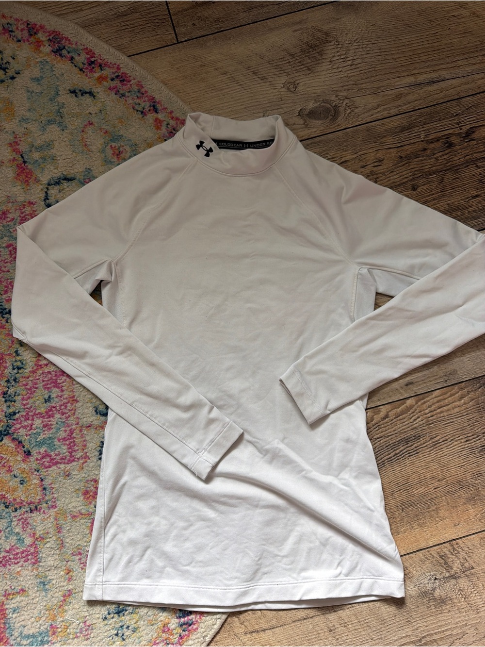 Under Armour White Long-Sleeve Compression Top
